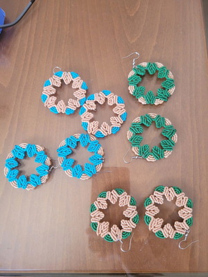 Macrame handmade earrings new, available in all colors