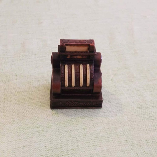 PlayMe Metal Miniature Cash Register National 1970s like new