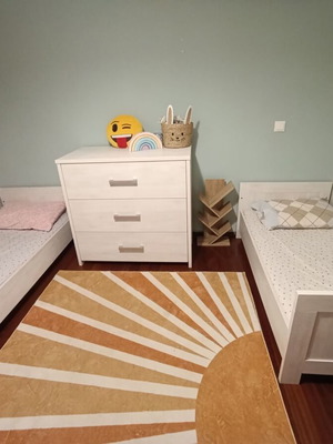 Convertible children's beds with Greco Strom mattresses, like new, set of 2