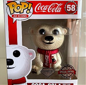 Funko POP! AD Icons - Coca Cola - Polar Bear * Diamond Collection - Special Edition