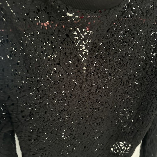 Guess jacket with embroidery details like new, black, size S