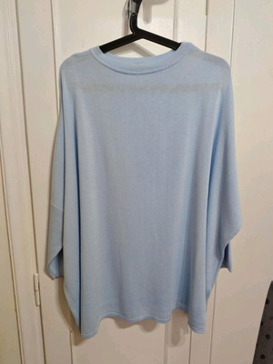 Cotton asymmetrical fine sweater