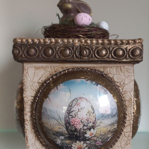 Decorative wooden box handmade new 15×14 cm