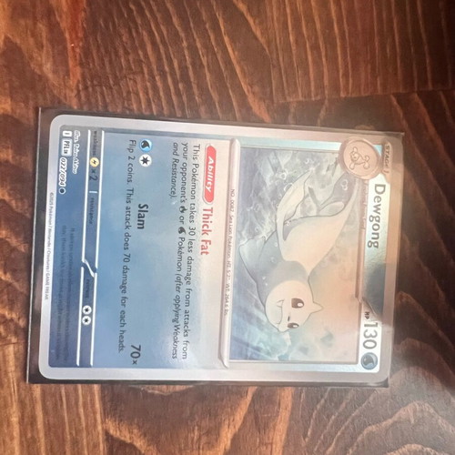 Dewgong Pokemon holo Phantasmal Flames like new