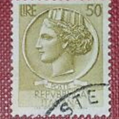 Ιταλικό γραμματόσημο 50 Lire "Repubblica Italiana" σαν καινούργιο