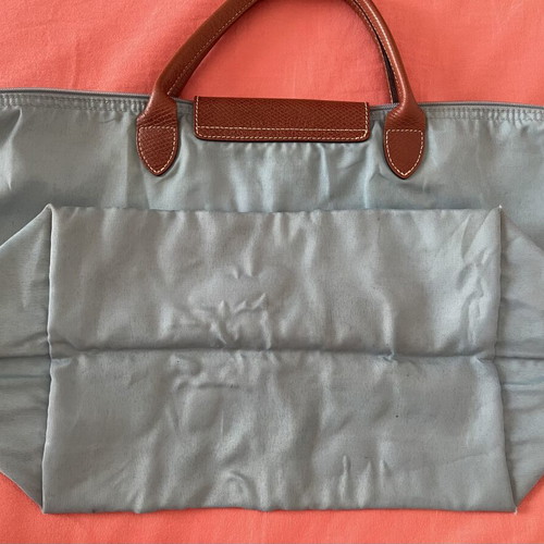 Longchamp Le Pliage Original bag used, turquoise, large size