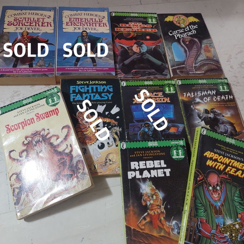Fighting Fantasy and RPG gamebooks collection 1980s