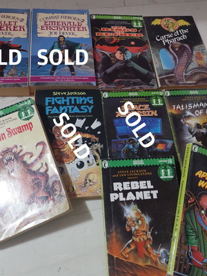 Fighting Fantasy and RPG gamebooks collection 1980s