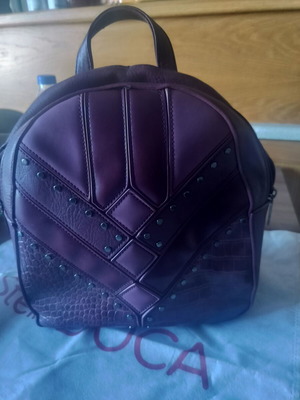Doca Backpage backpack, burgundy