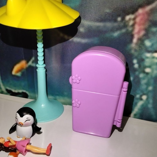Enchantimals Secret Best Friends Mattel playset with figures, furniture, and pet used