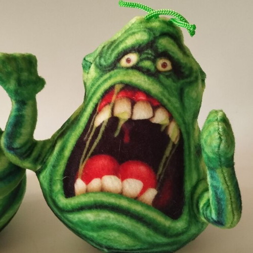 Ghostbusters Green Scary Slimer plush toys used, pack of 2