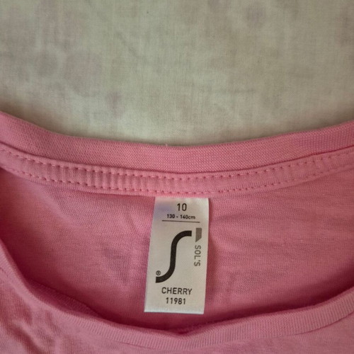 Cherry blouse like new, pink, size 10 years