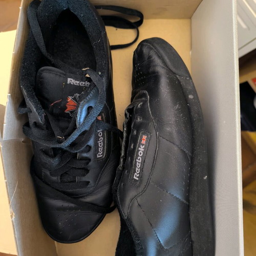Reebok women's athletic shoes used size 38 black