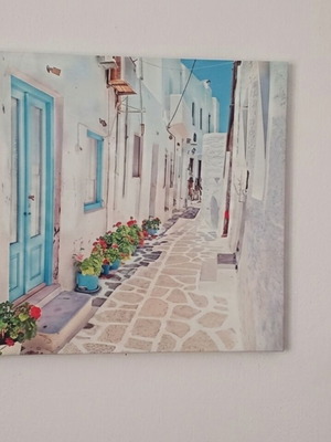 Canvas print Cycladic Alley 40x40 cm