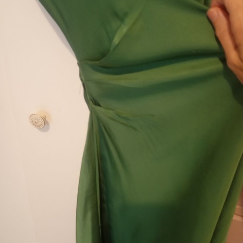 Satin sleep dress Zara like new, viscose, green, XS