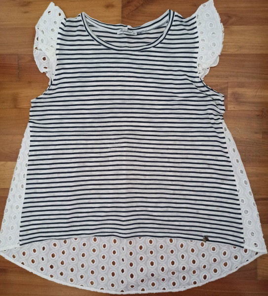 Regalinas ριγέ μπλούζα embroidery S/M