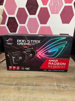 ASUS Radeon RX 6600 XT ROG Strix OC Gaming 8GB GDDR6 graphics card new