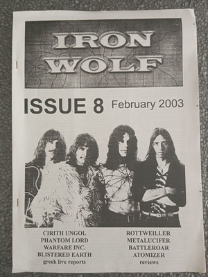 Iron Wolf #8 fanzine 2003 like new, French