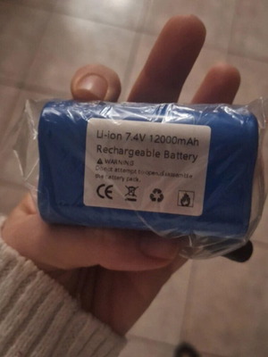 Μπαταρία λιθίου 7.4V καινούργια για τηλεκατευθυνόμενα σκάφη