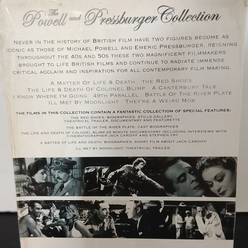The Powell and Pressburger Collection 9 DVD set used with English subtitles
