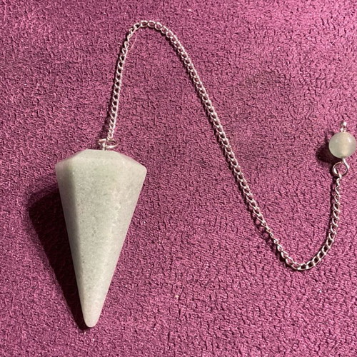 Pendulum made of authentic Aventurine stone