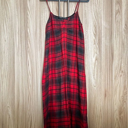 Zara plaid dress new, size XS, comfortable straight fit