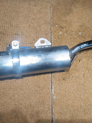 Motorsport exhaust end cap like new for enduro motorcycles