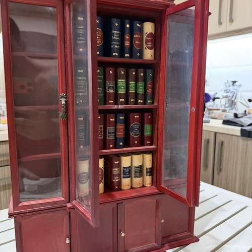 Deagostini small bookcase with books used