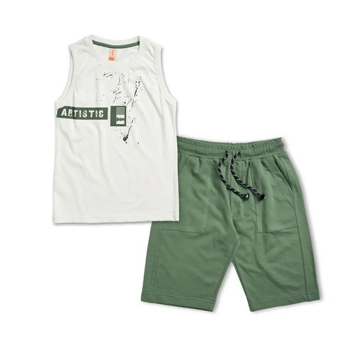 Artistic shorts and t-shirt set for 16 years old new