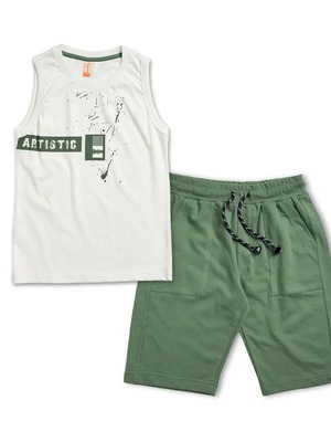 Artistic shorts and t-shirt set for 16 years old new