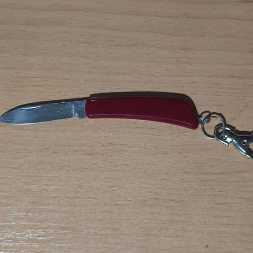Vintage Mini Folding Knife Keychain used, Rostfrei stainless steel
