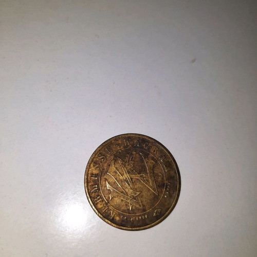Token Phonograph coin used, brass, collectible