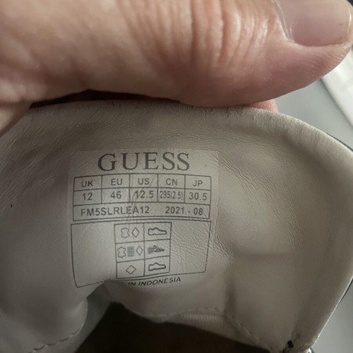 Guess leather casual shoes used, size 46, black