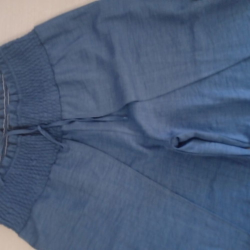 Wide leg pants wrap design blue, like new, size XL