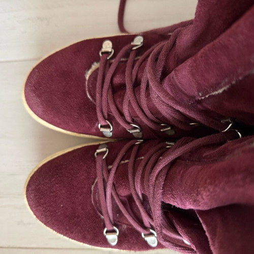 Jeffrey Campbell boots used, leather burgundy, size 39