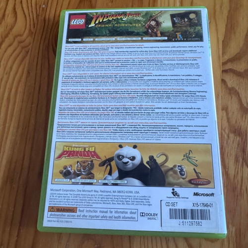 Lego Indiana Jones & Kung-fu Panda Xbox 360 game