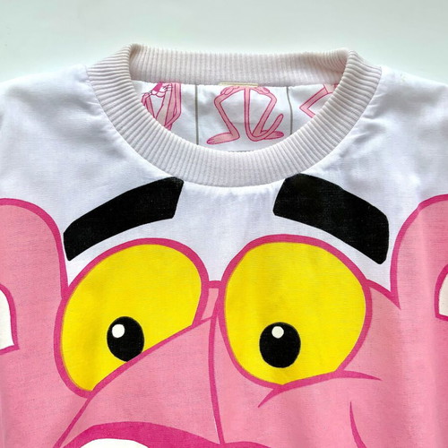 UNITED ARTISTS AMERICANWEAR PINK PANTHER Reversible Double Face Puffy Sweater Vintage Collectible