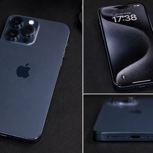 iPhone 15 Pro Max like new, 256GB, blue, e-sim only