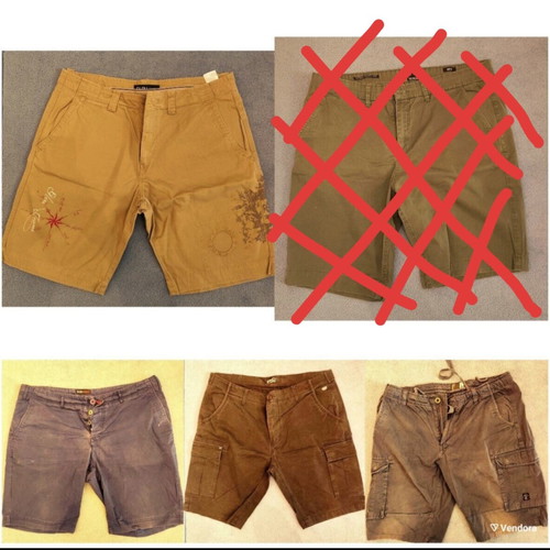 Bermuda shorts used, pack of 4, size XL, Basehit