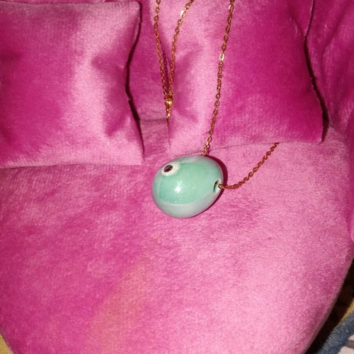 Necklaces with turquoise egg pendant new
