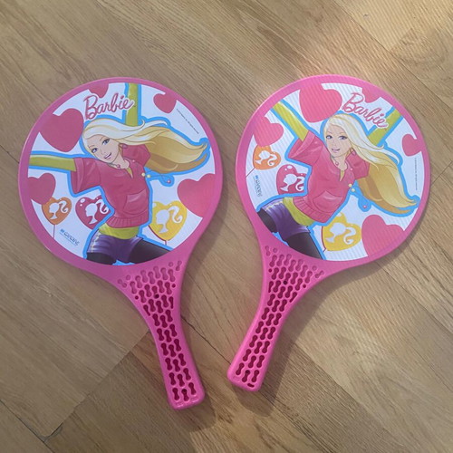 Barbie rackets like new, set of 2
