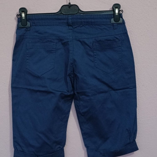 Chino fabric bermuda shorts new, royal blue, size S