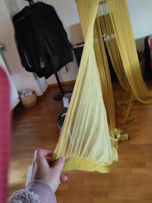 Mustard Mosquito Net used