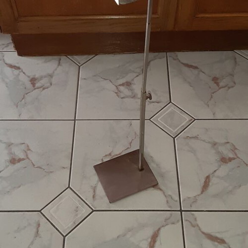 Single adjustable bag stand, inox