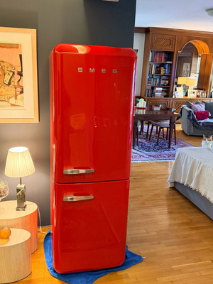 Smeg Vintage ψυγείο κόκκινο σαν καινούργιο, retro design