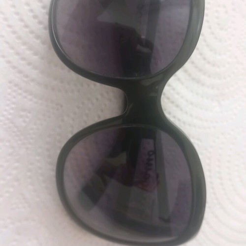 Salvatore Ferragamo sunglasses black like new with zirconia