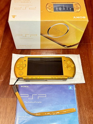 Sony PlayStation Portable PSP-3000 φωτεινό κίτρινο σαν καινούργιο, συσκευασμένο πλήρες