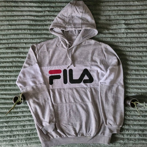 Fila hoodie XL like new, white and grey