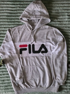 Fila hoodie XL like new, white and grey