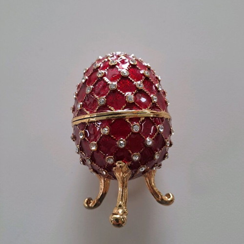 Faberge egg new, opened, height 9cm
